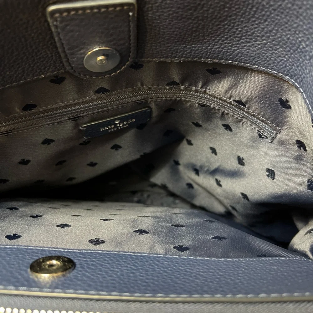 kate spade Black Pebbled Leather Hobo Satchel